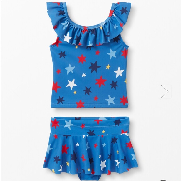 NWOT Hanna Andersson Star Pattern Tankini Bathing Suit Size 2T - Picture 6 of 6
